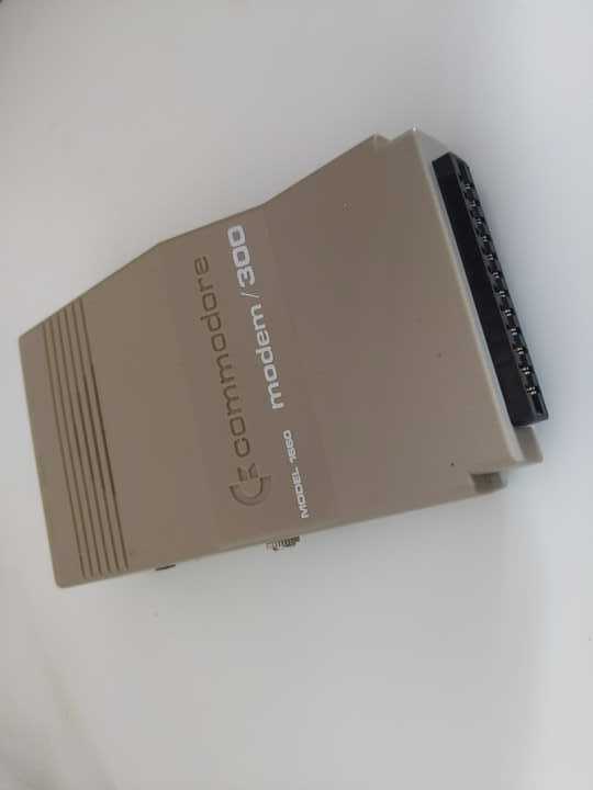 Commodore Modem 300 front view showing user port connector