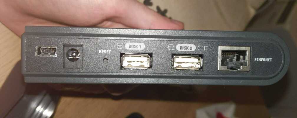 Back of the slug showing the aftermarket serial port