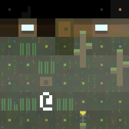 Example of the graphics in last year's game Rain Forest feature 3x3 character tiles per in-game tile