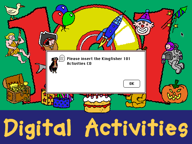 Message asking to insert a CD